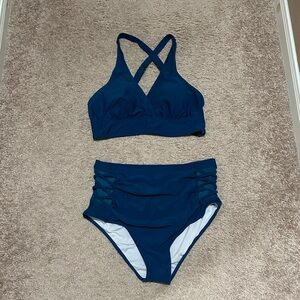 Indigo Women's High-Waisted Swimsuit
